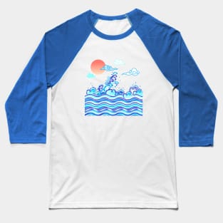 waves Baseball T-Shirt